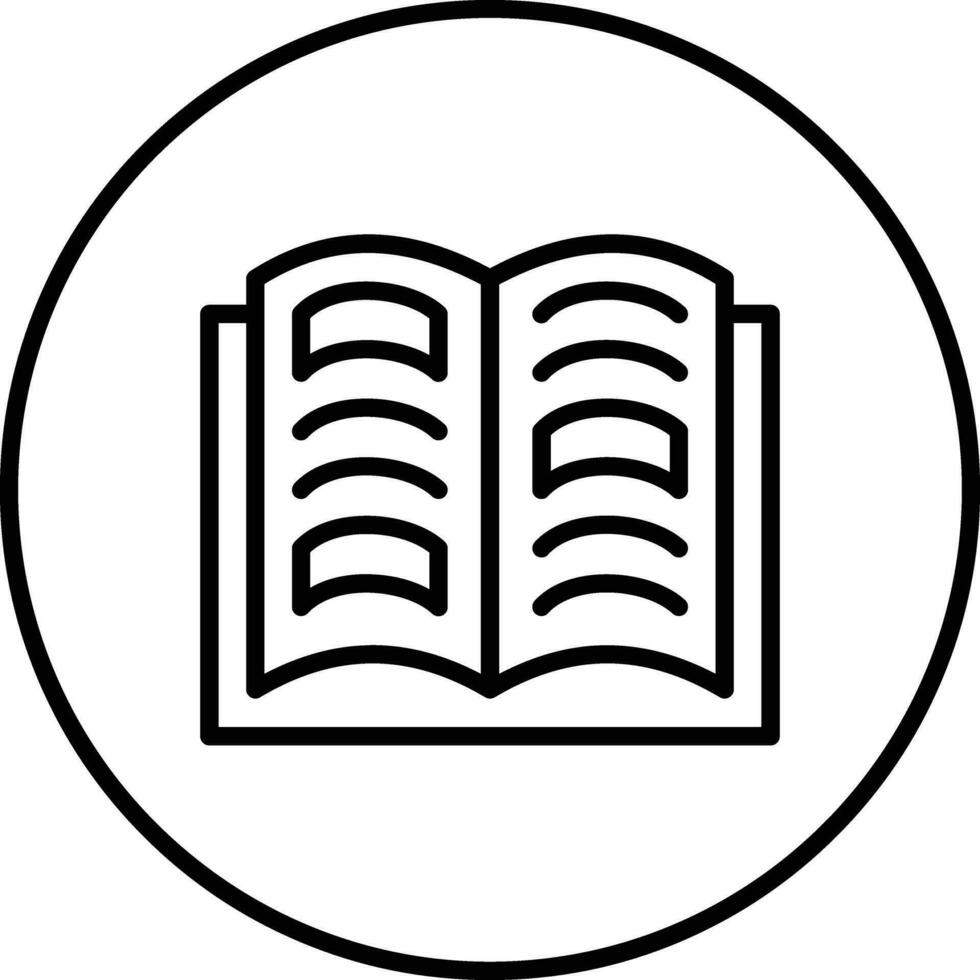 Open Book Vector Icon