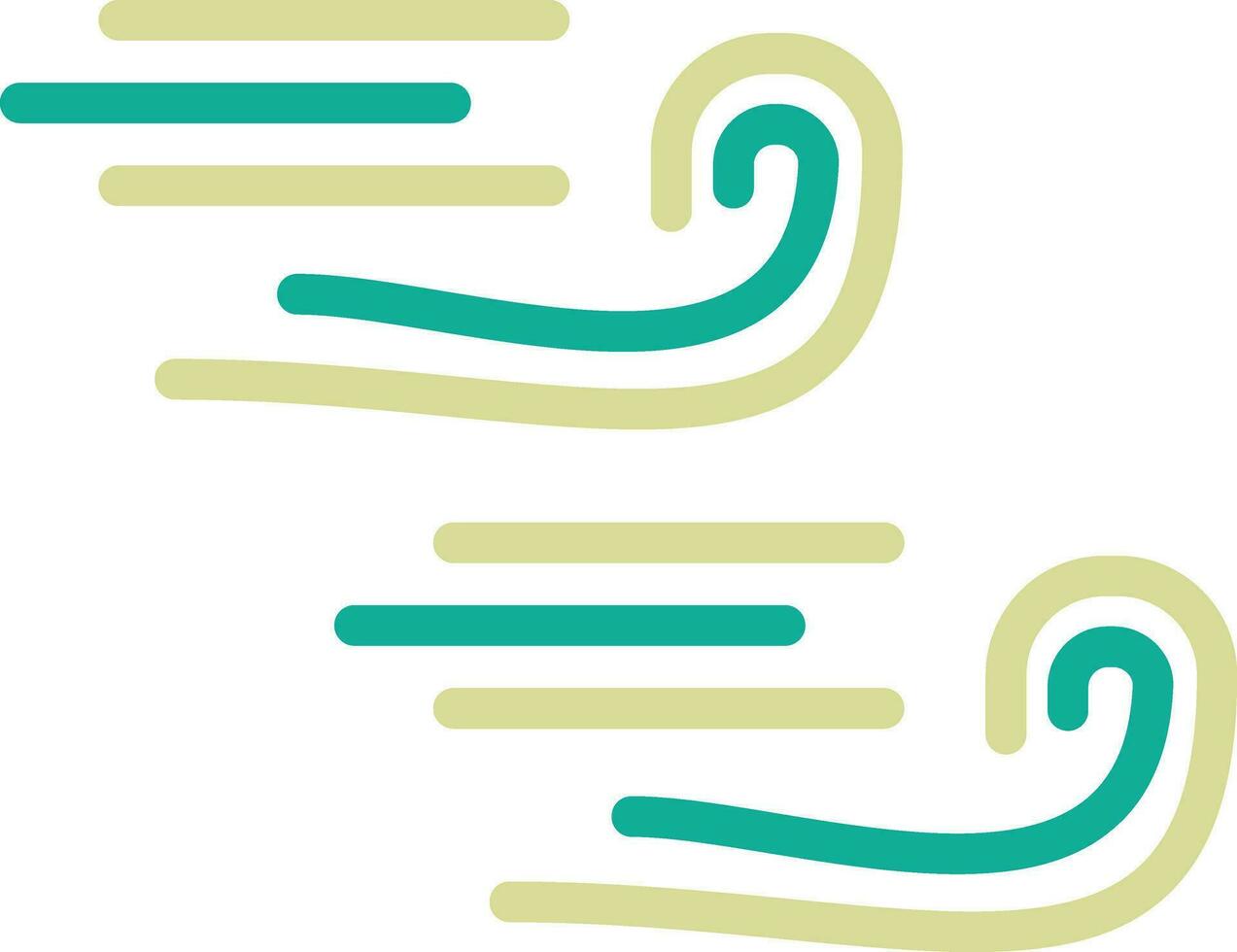Windy Vector Icon