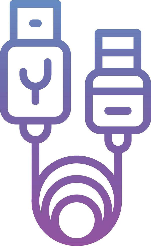 USB Cable Vector Icon