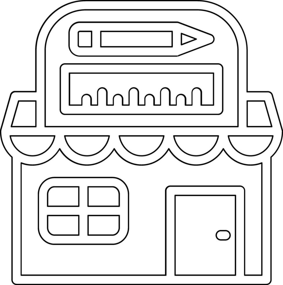 Stationery Shop Vector Icon