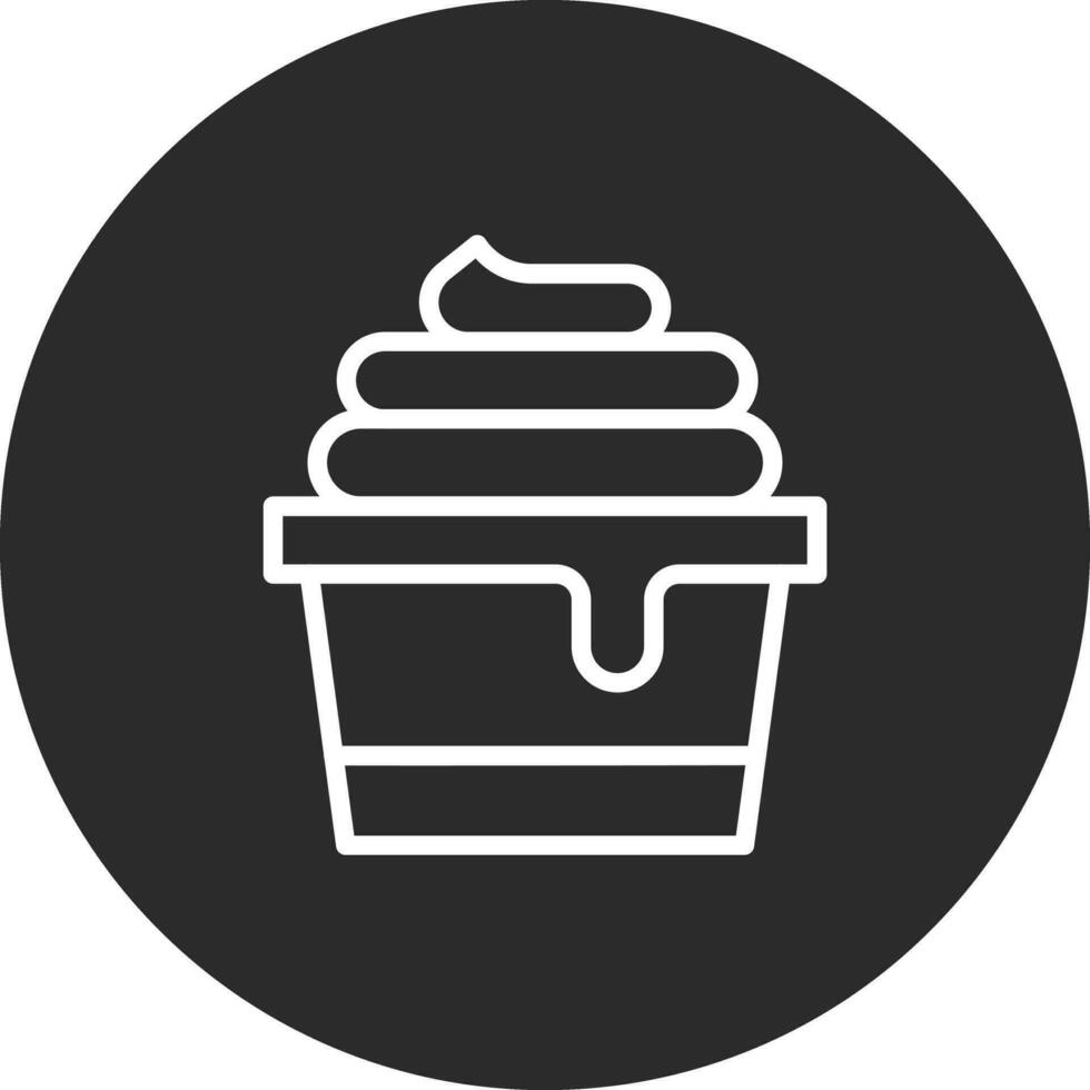 Ice Cream Cup Vector Icon