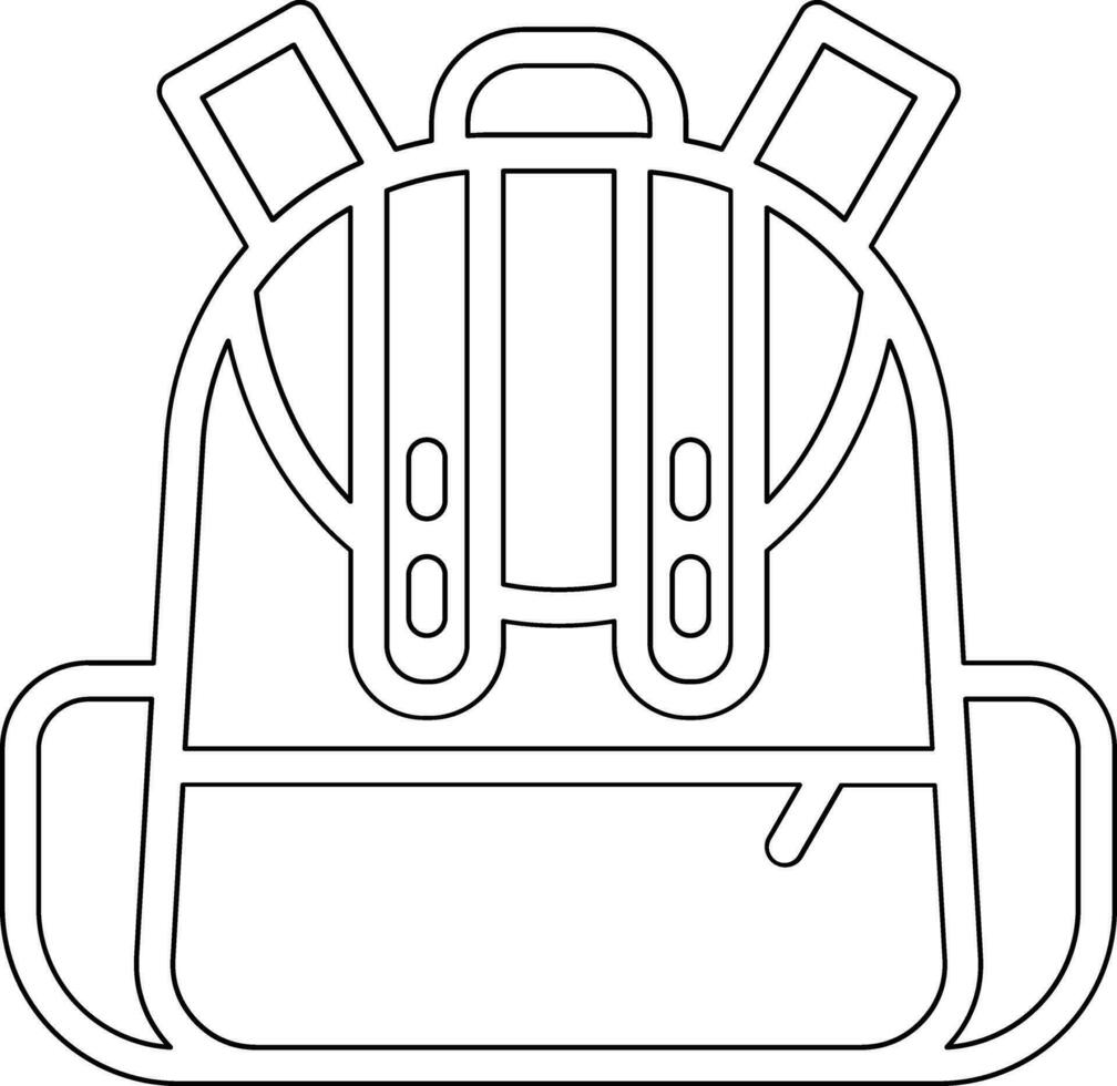 icono de vector de mochila