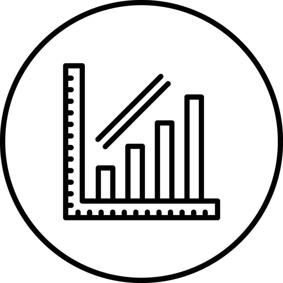 Escalating Bar Graph Vector Icon