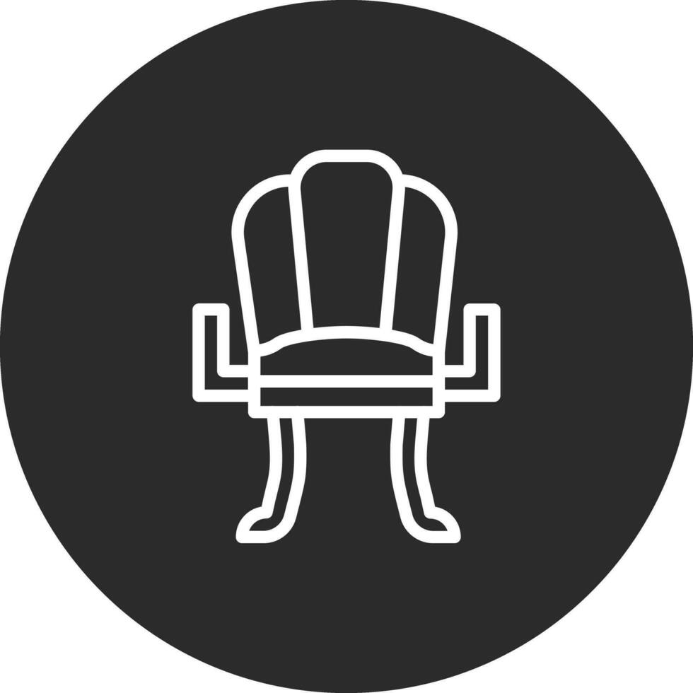 icono de vector de silla