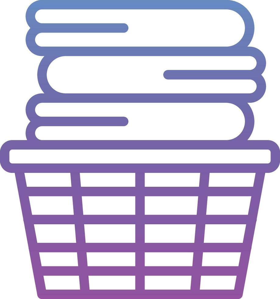 Clothes Basket Vector Icon