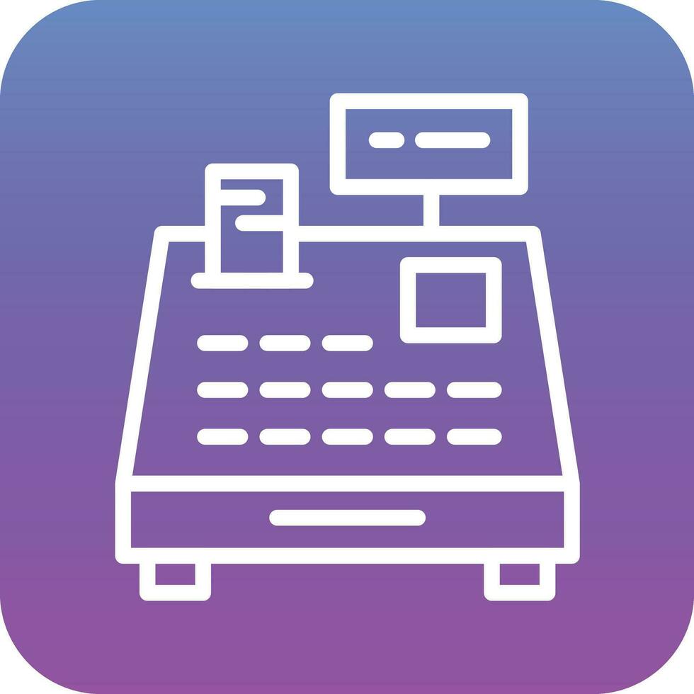 Cashier Machine Vector Icon