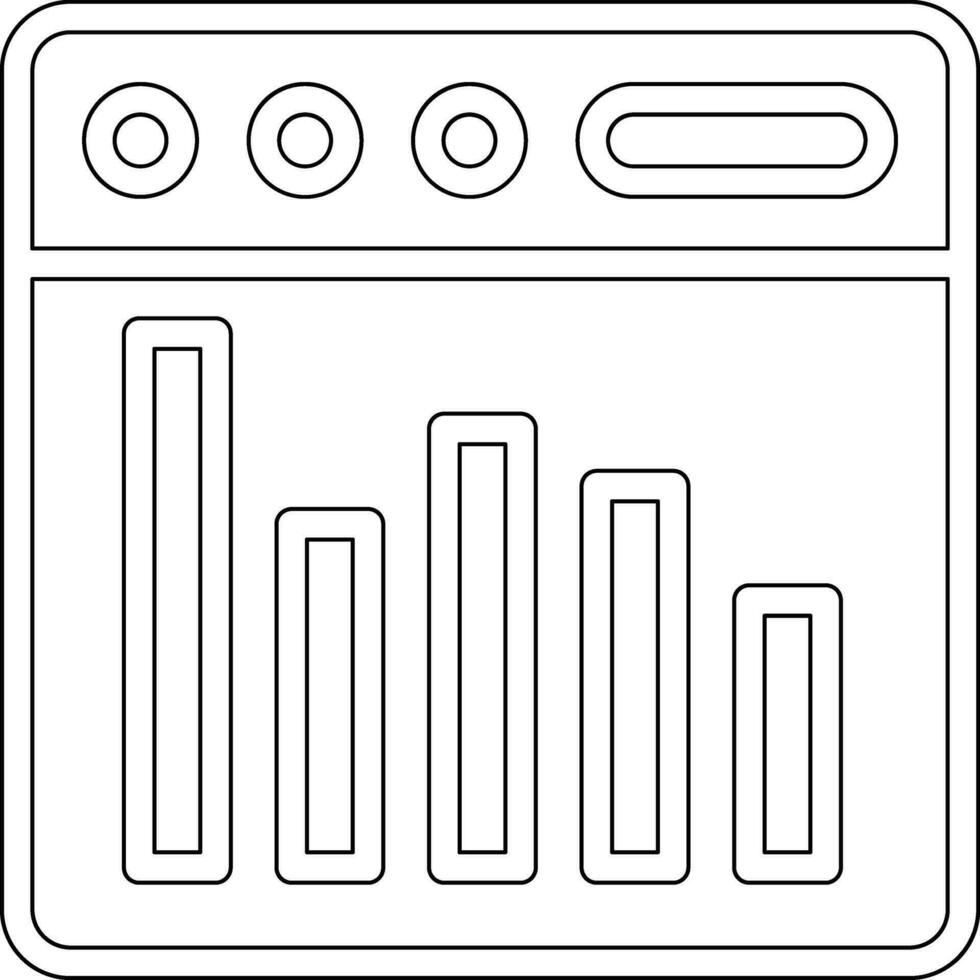 Webpage Statistics Vector Icon