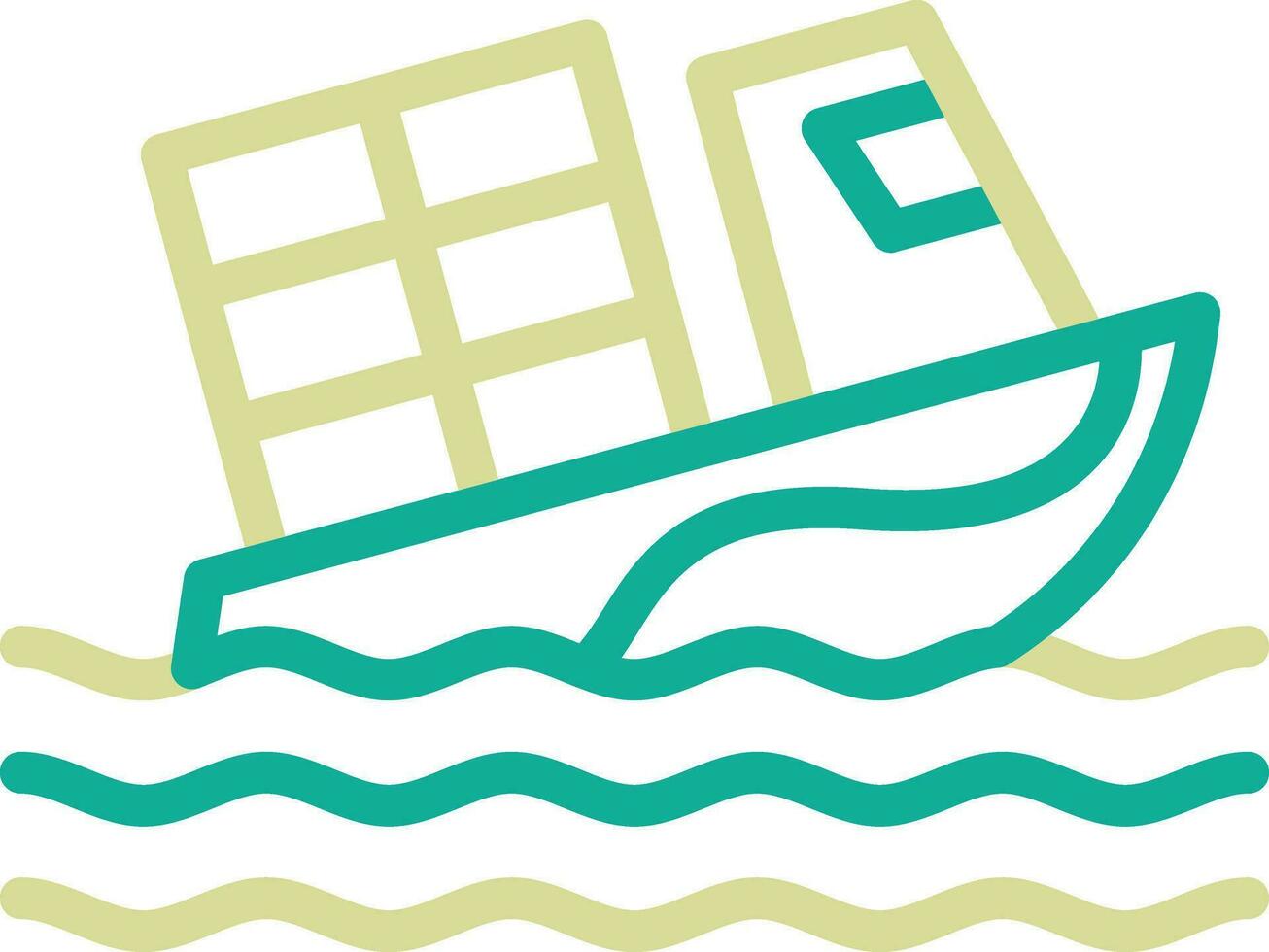 Boat Sink Vector Icon