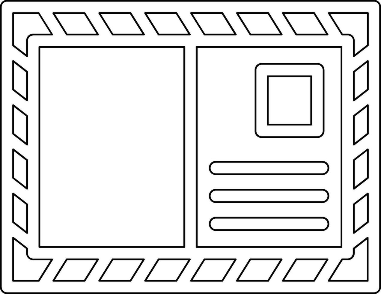 Postcard Vector Icon