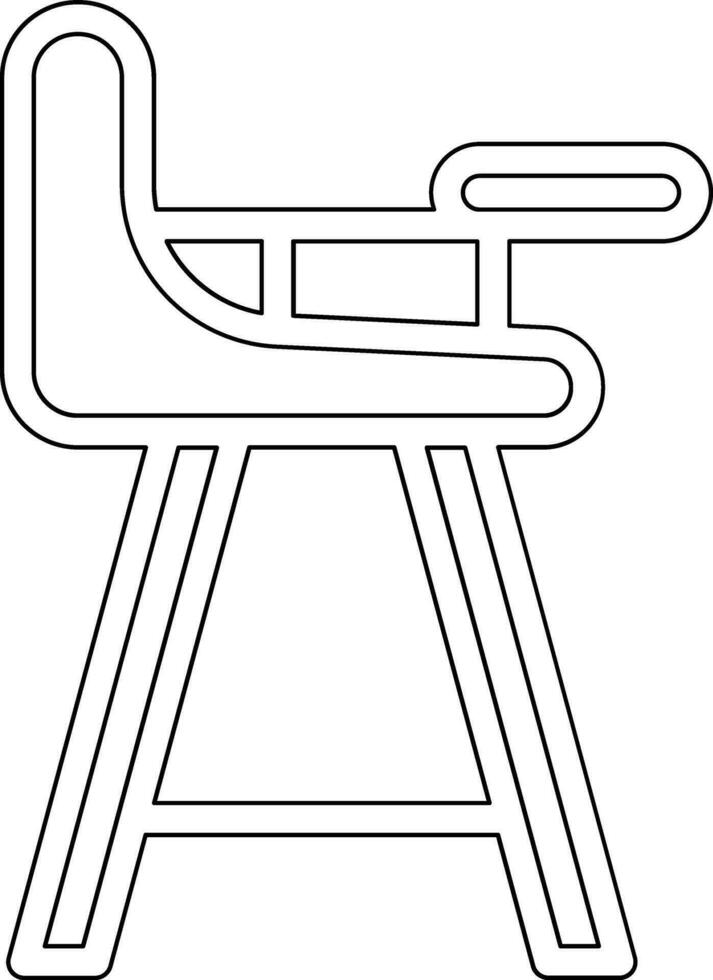 High Chair Vector Icon