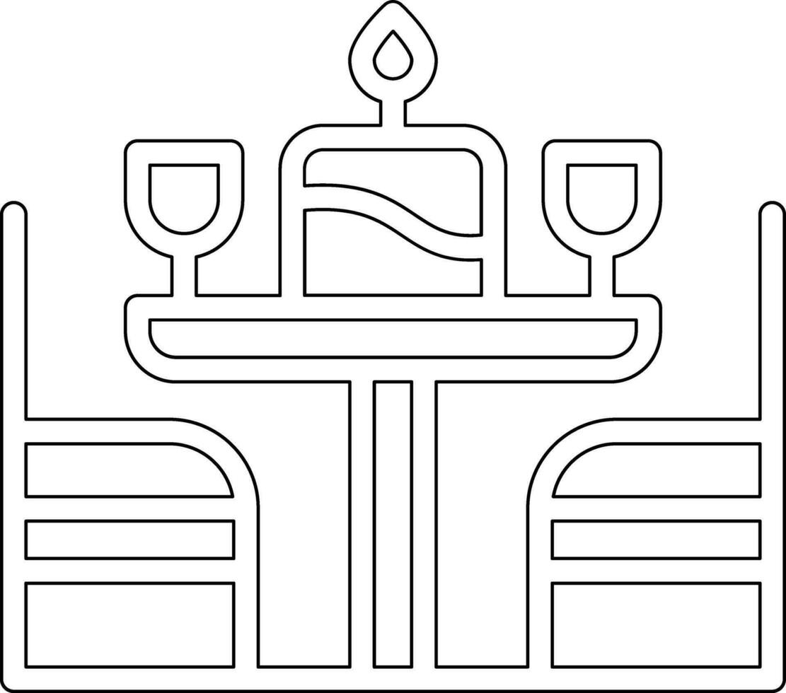 Birthday Table Vector Icon