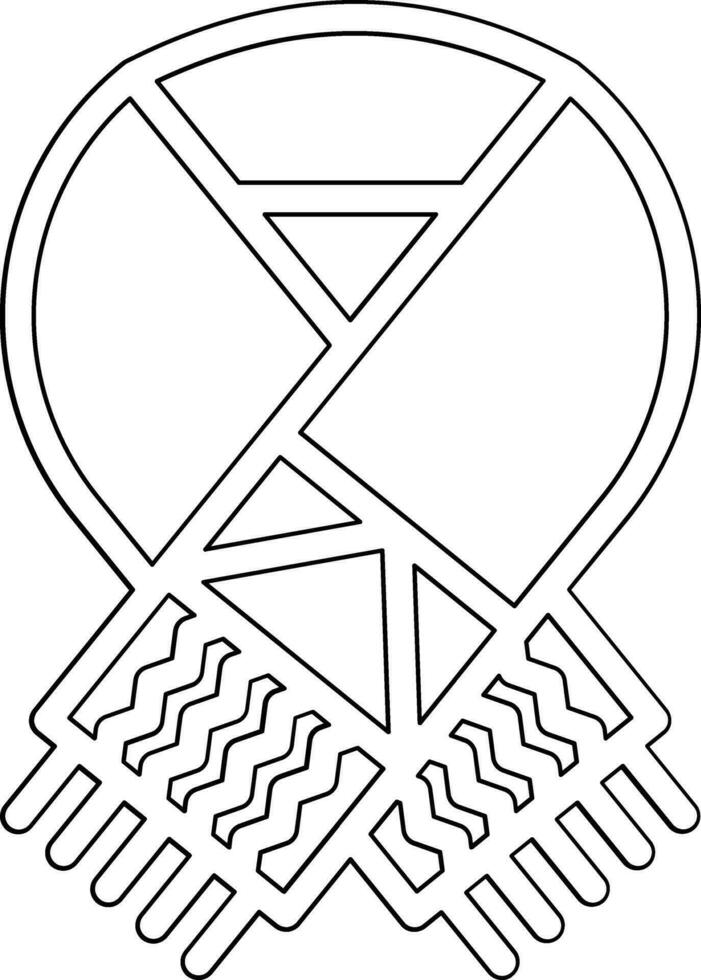 Scarf Vector Icon