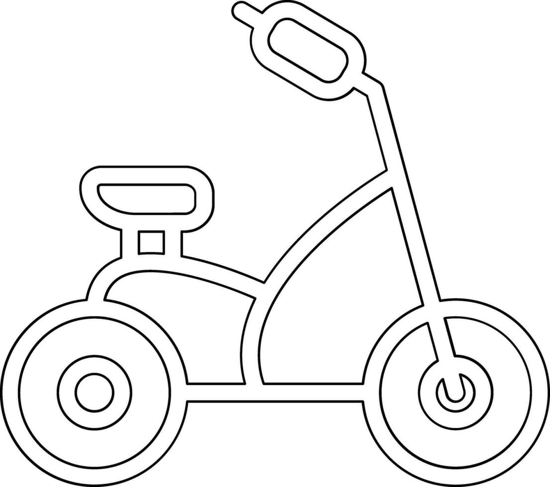 triciclo vector icono