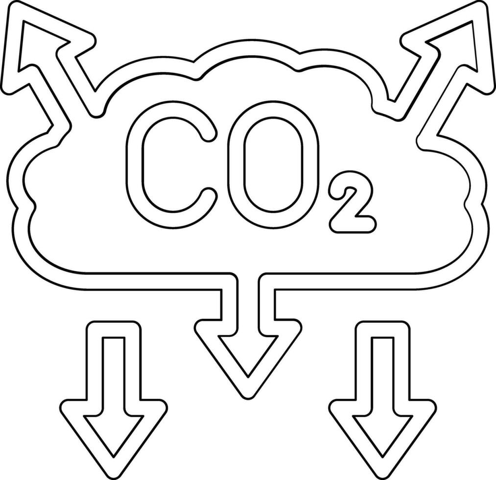 CO2 Pollution Vector Icon