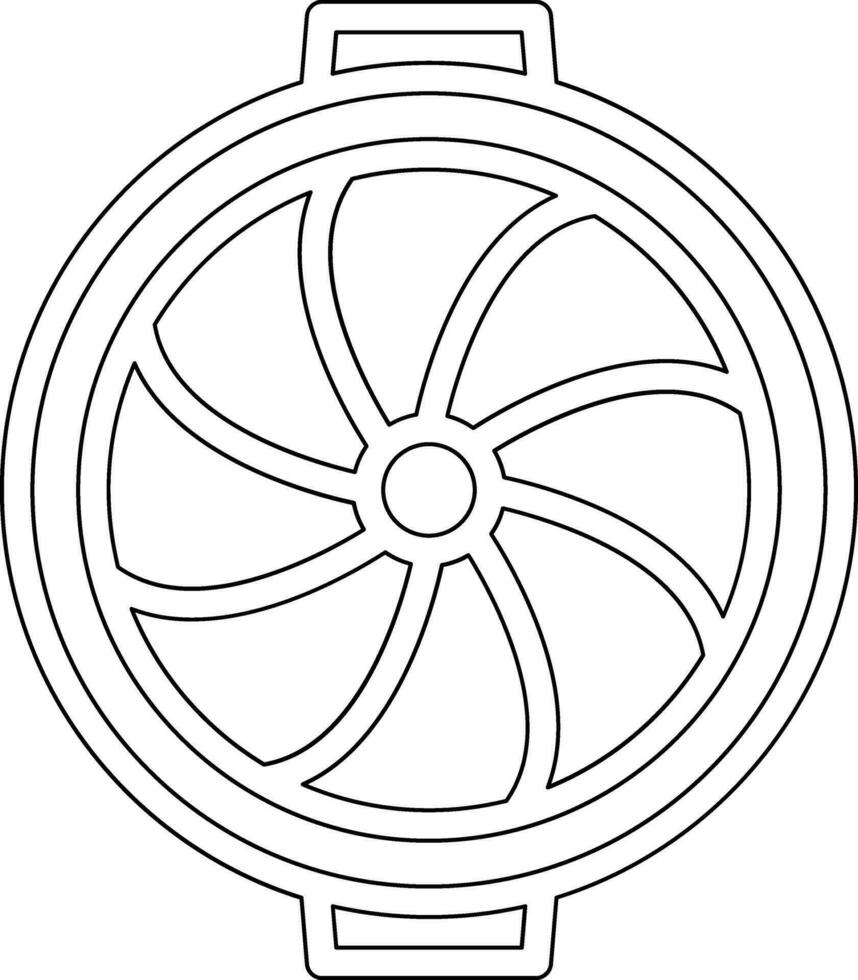 Plane Turbine Vector Icon