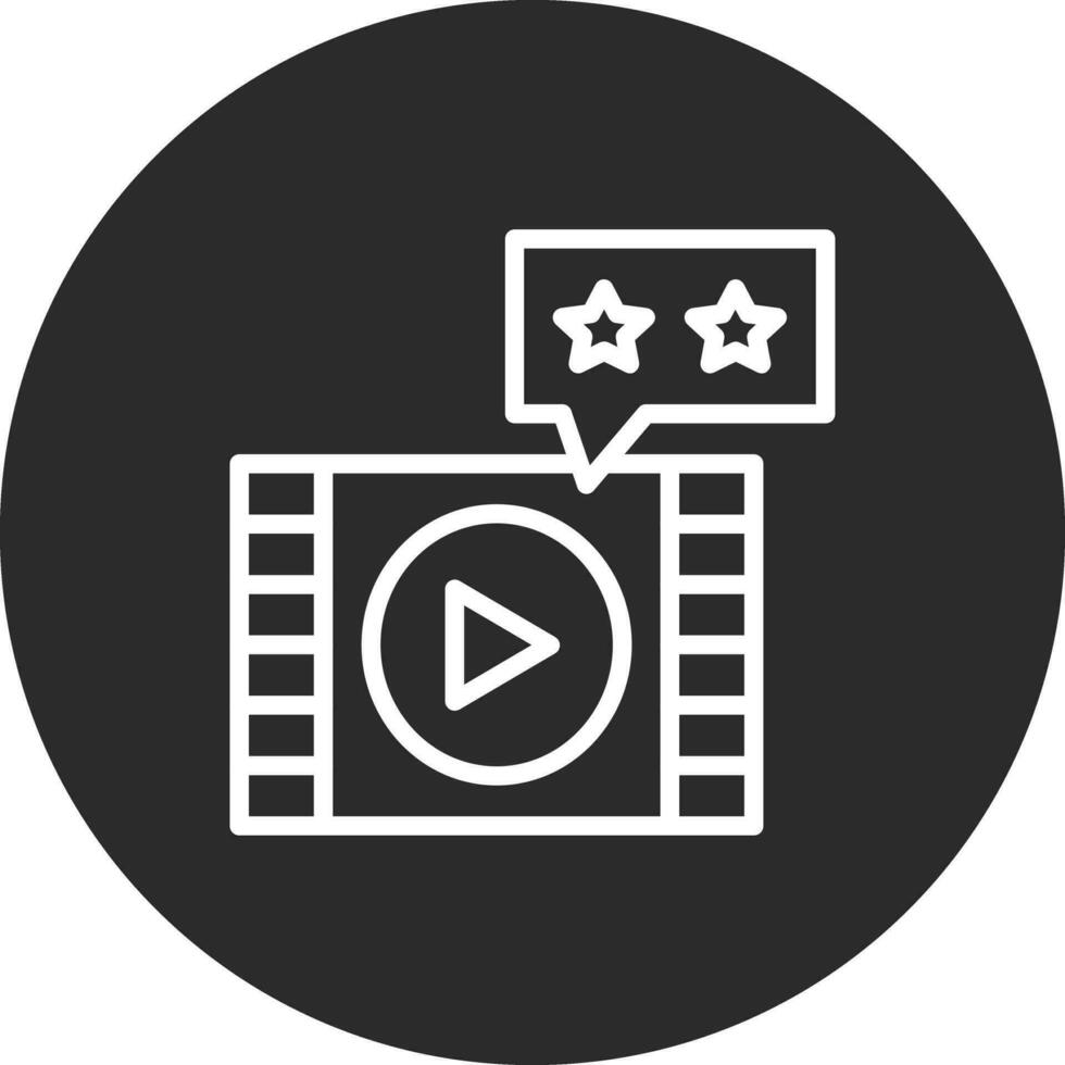 Movie Review Vector Icon