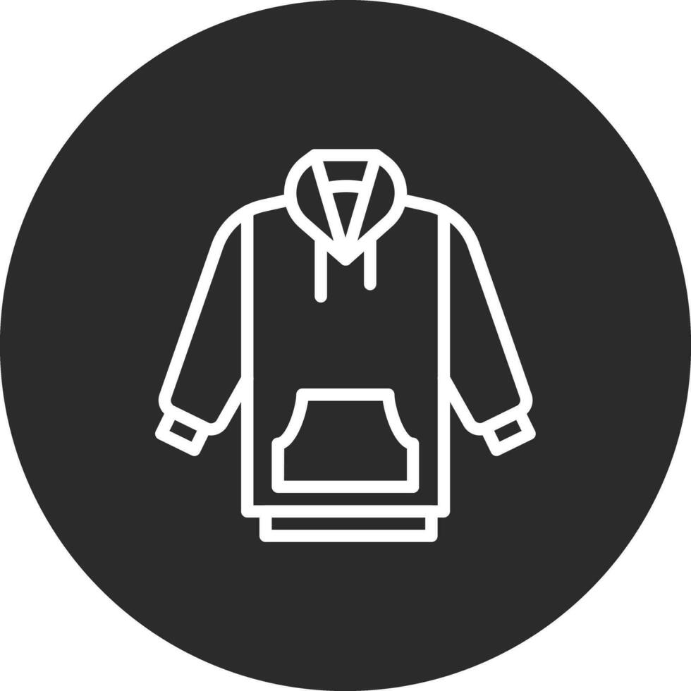 icono de vector de sudadera con capucha