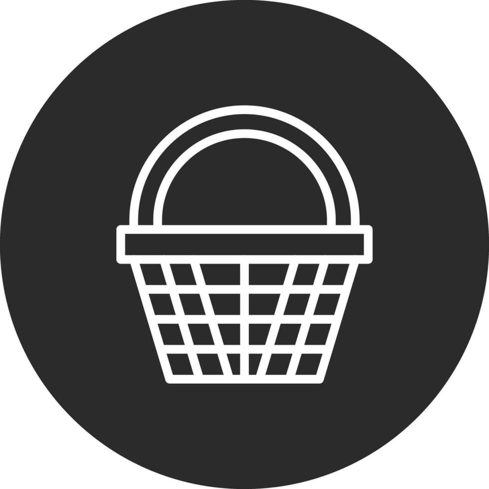 icono de vector de cesta de compras