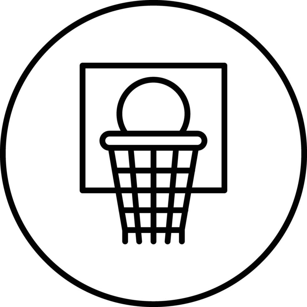 Basketball Hoop Vector Icon