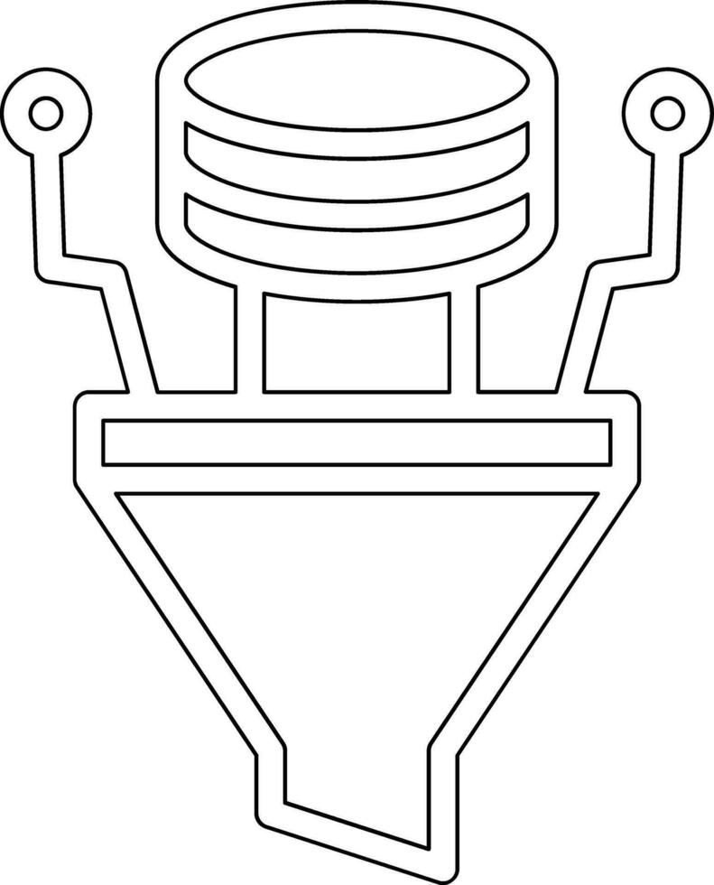 Data Filtering Vector Icon