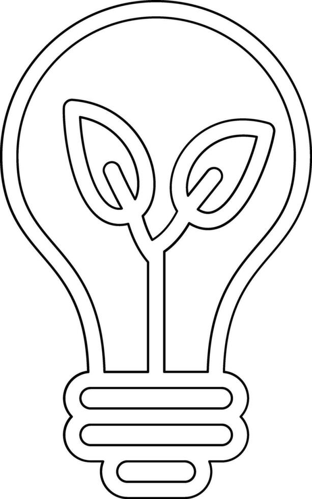 Eco Bulb Vector Icon