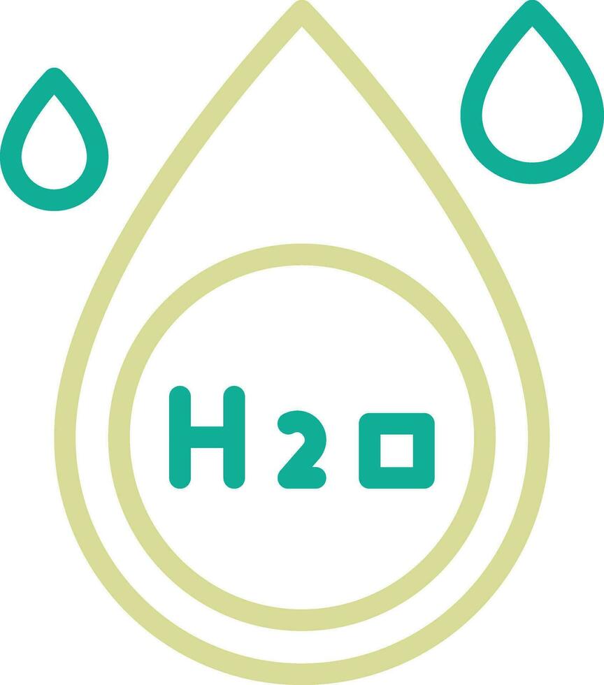 H2O Vector Icon