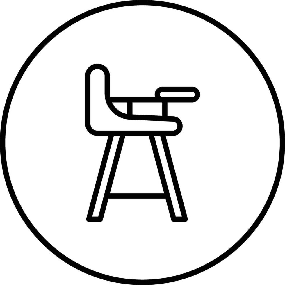 High Chair Vector Icon