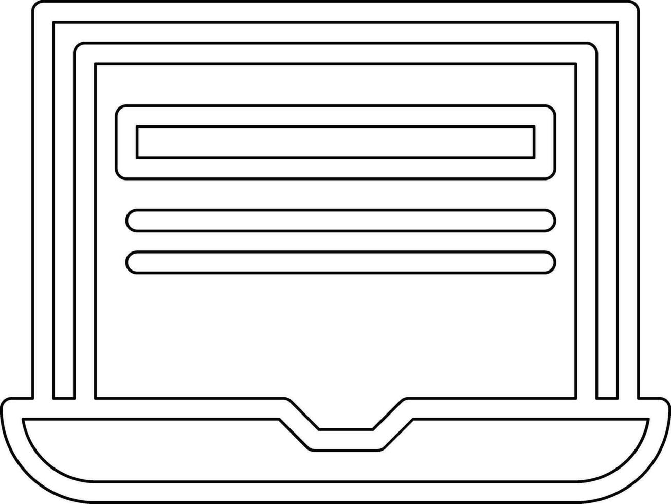 icono de vector de laptop