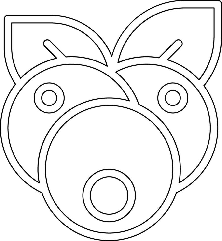 Blueberry Vector Icon