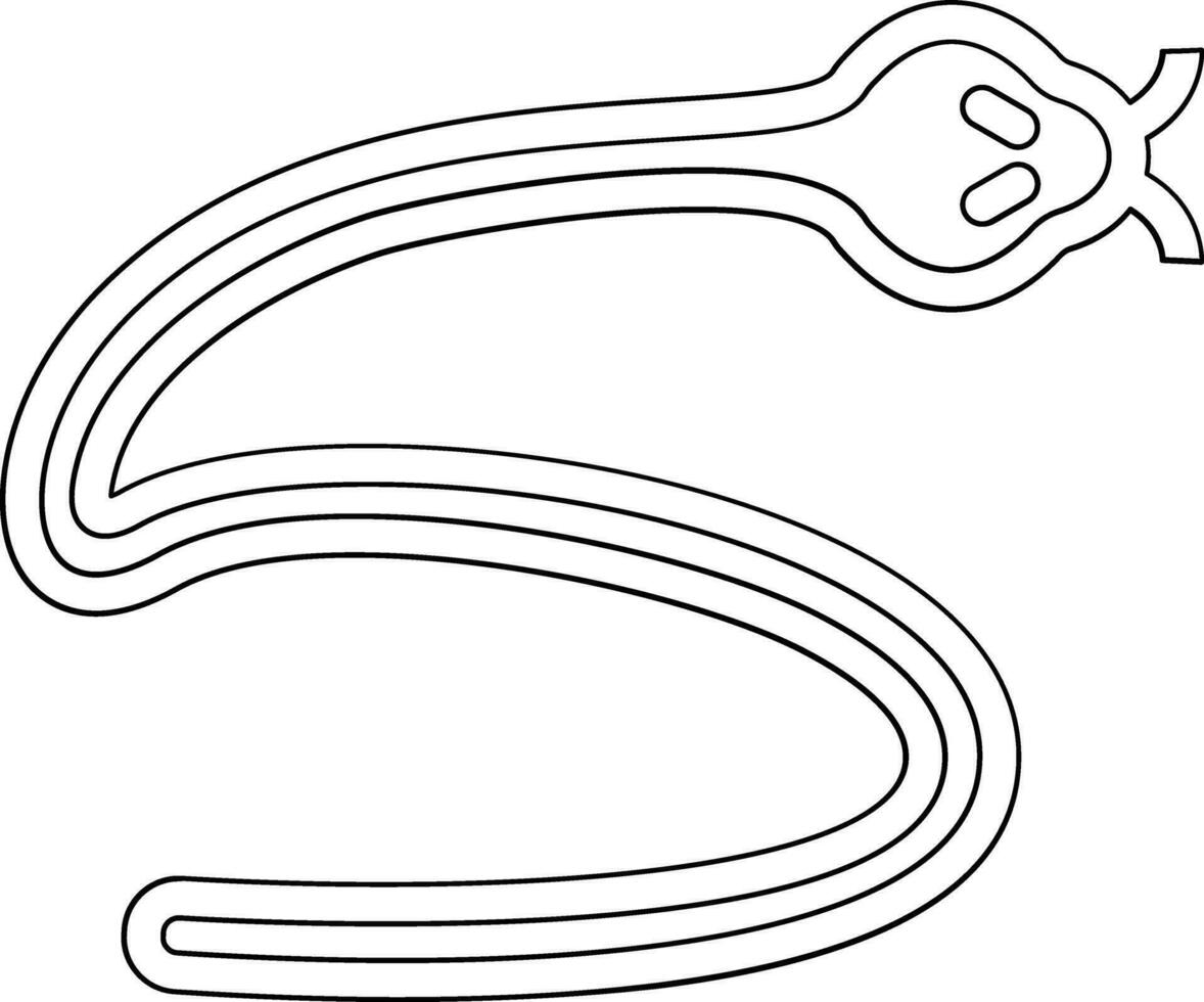 icono de vector de serpiente