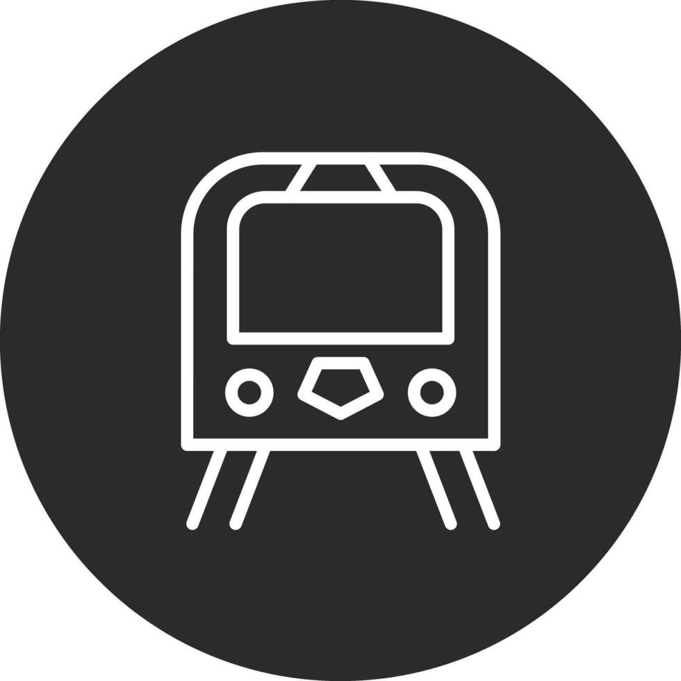 icono de vector de tren