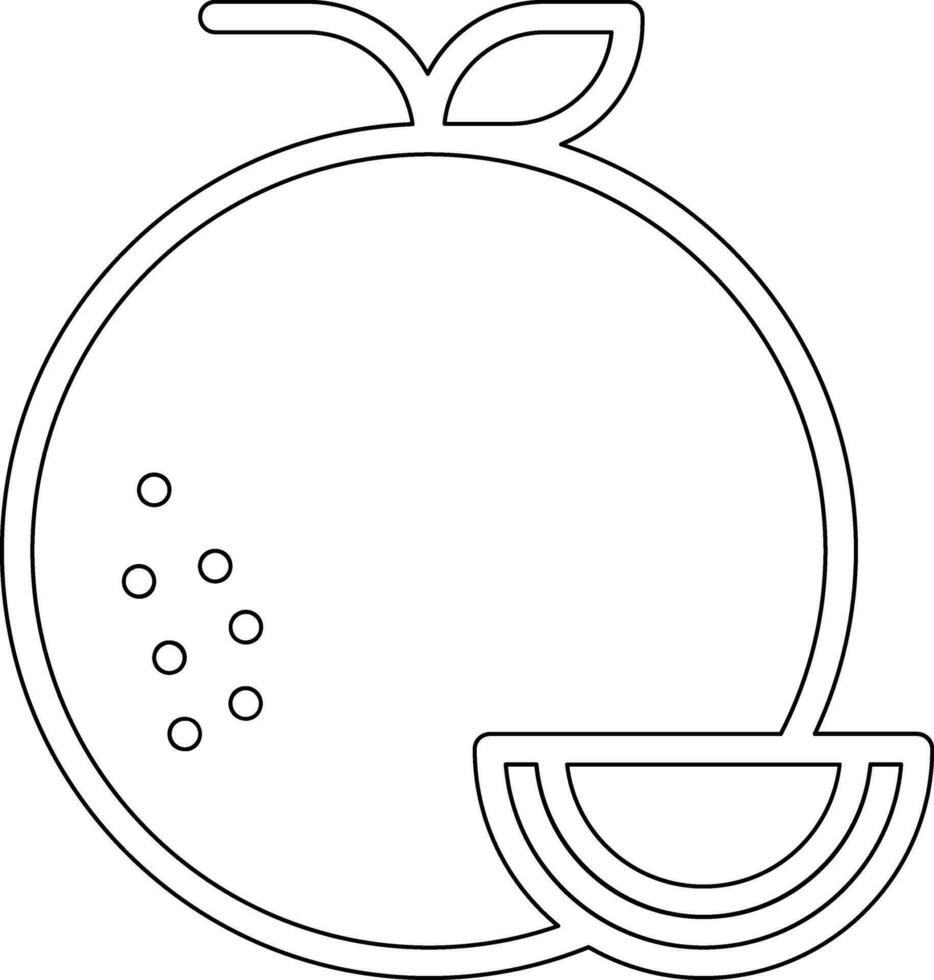 Tangerine Vector Icon