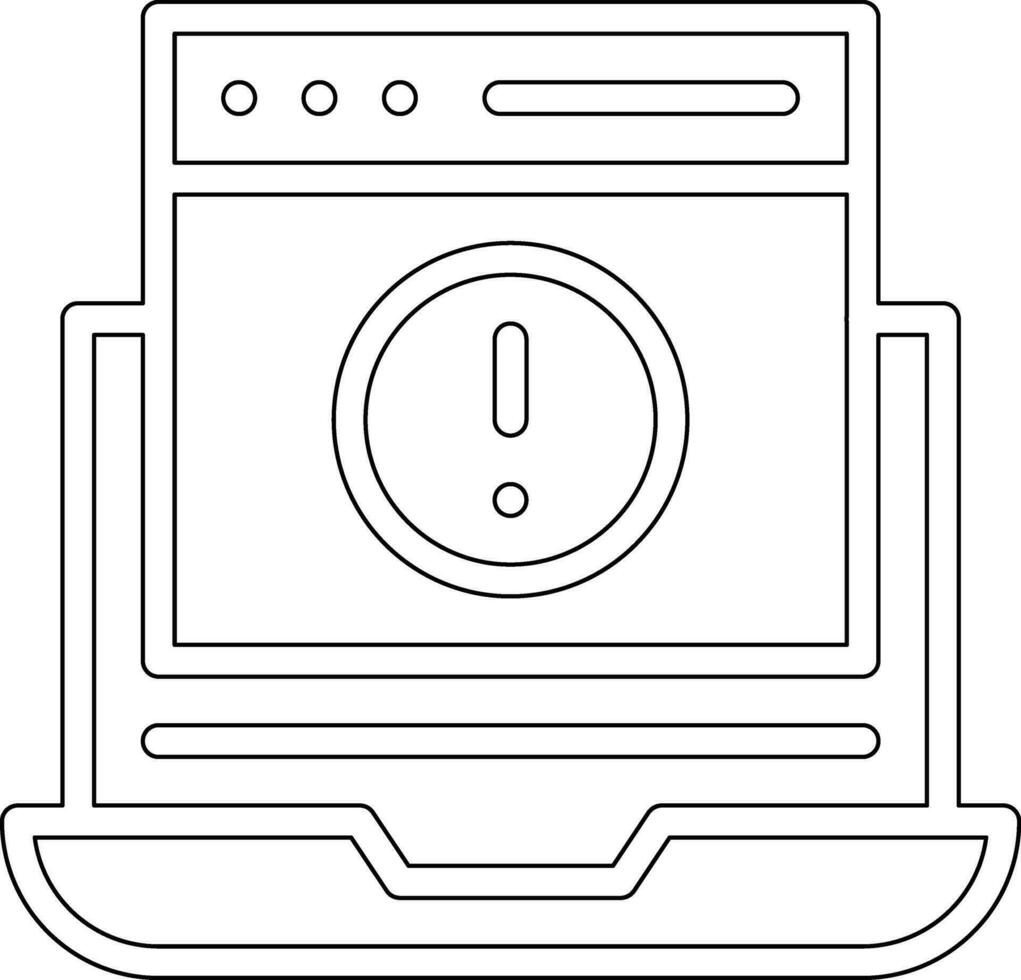 Website Error Vector Icon