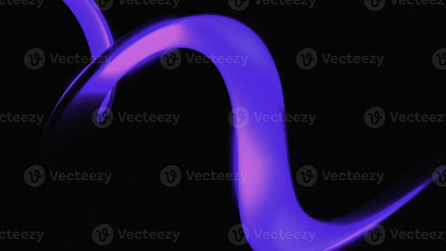 Colorful spinning spiral on a black background. Design. Curving 3d stripe with gradient effect. photo