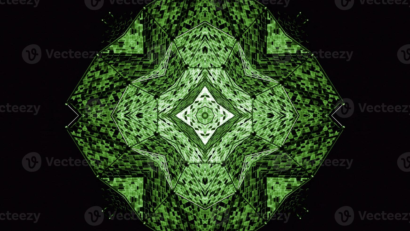 Psychedelic animation with hypnotic pattern of squares. Design. Kaleidoscopic animation of moving pattern with squares. Changing shapes of moving kaleidoscopic pattern photo