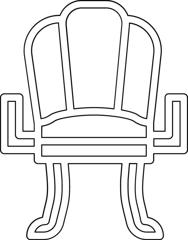 icono de vector de silla