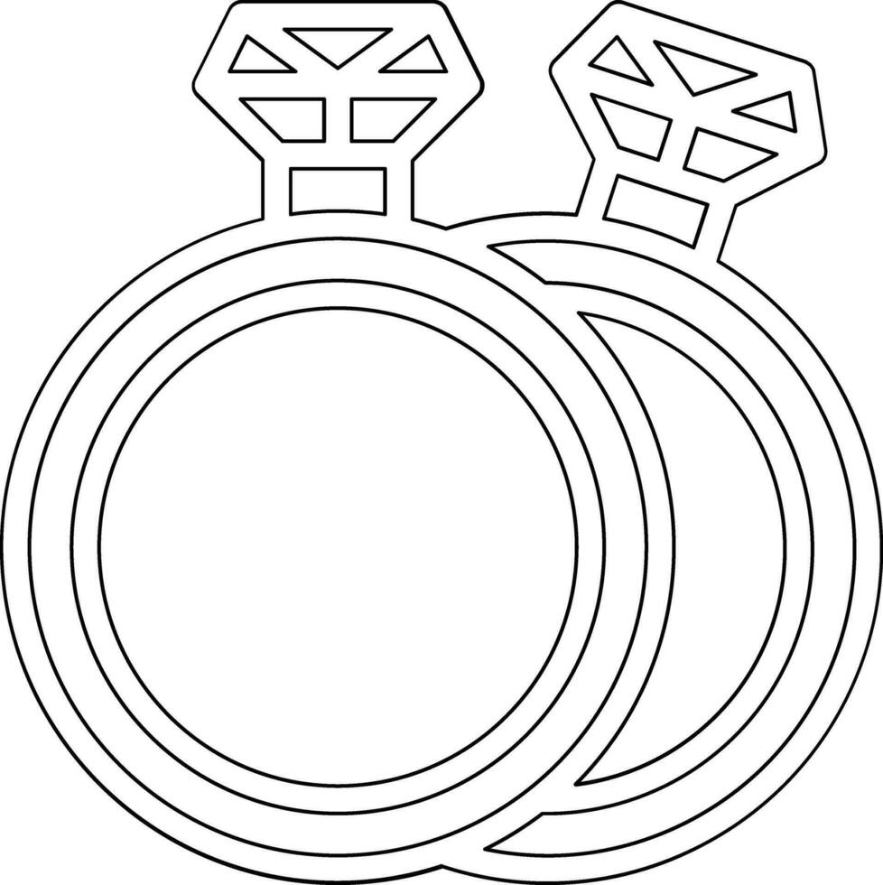 Diamond Ring Vector Icon