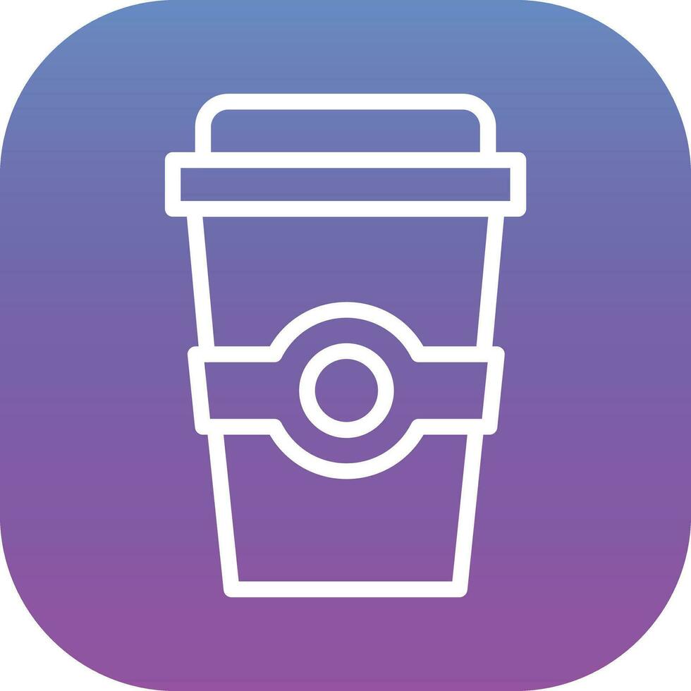 café para llevar vector icono