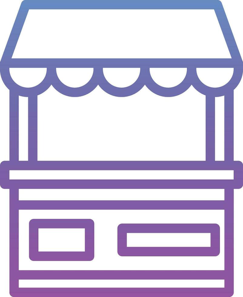 Food Stand Vector Icon