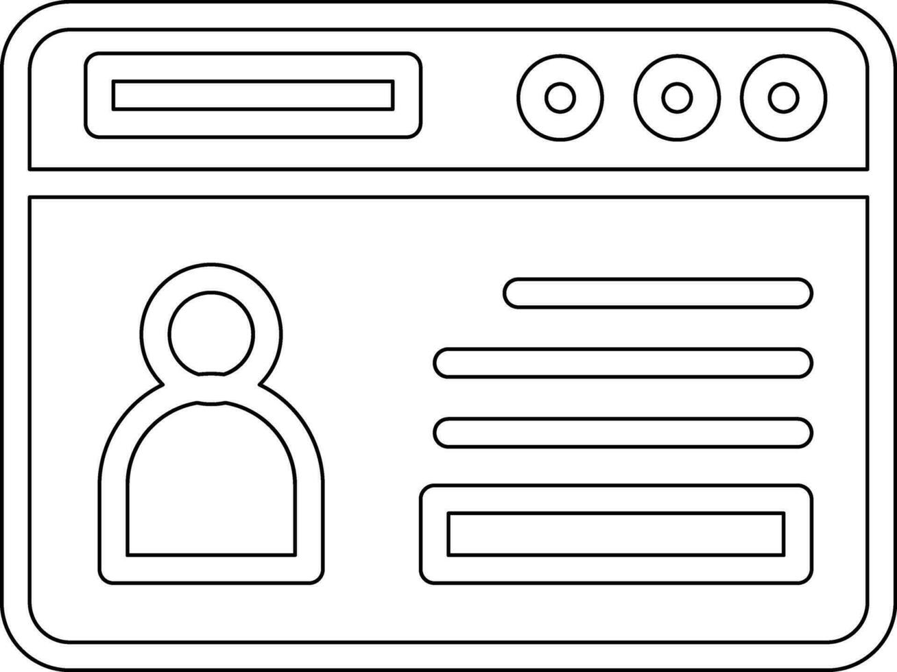 Web Portfolio Vector Icon