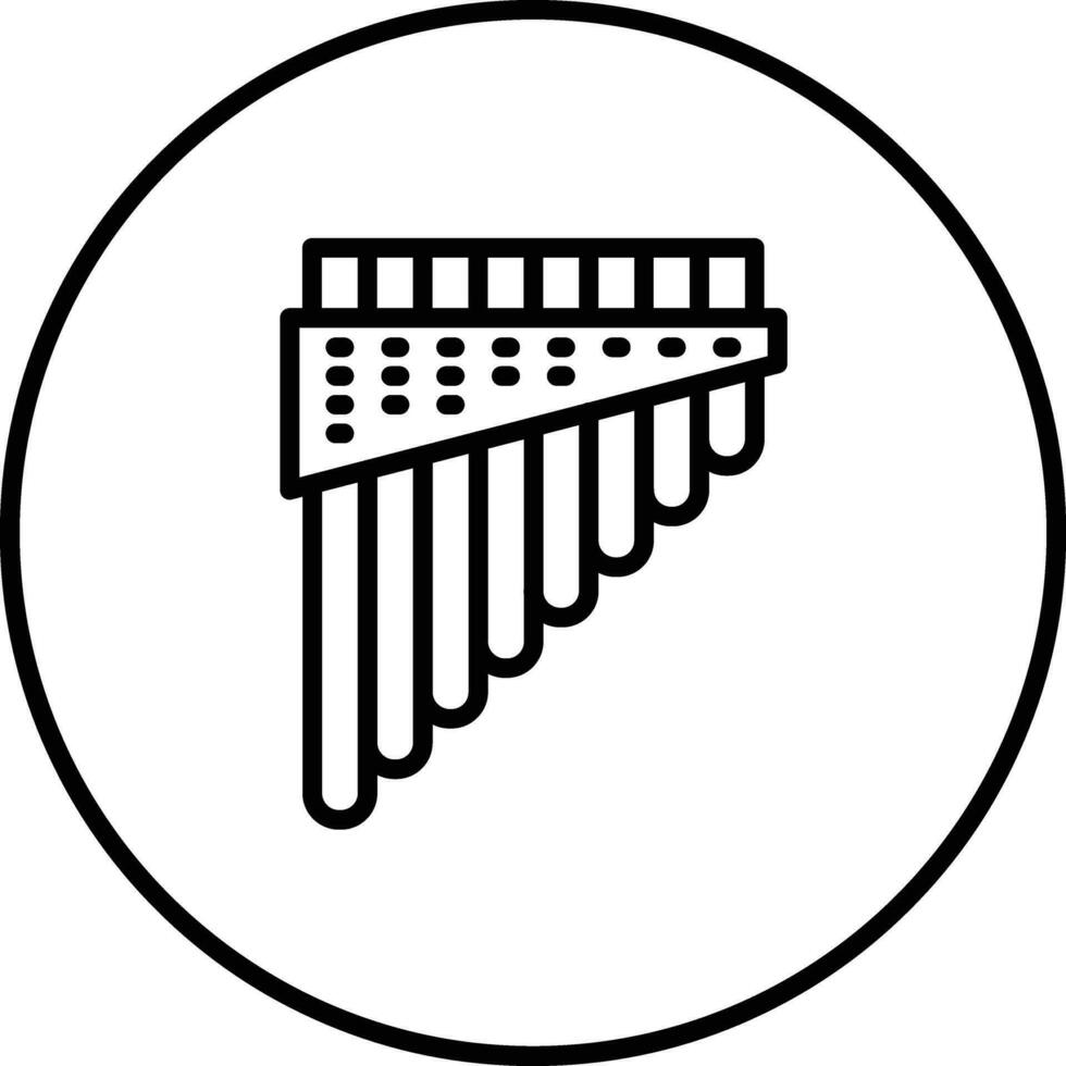 Pan Flute Vector Icon