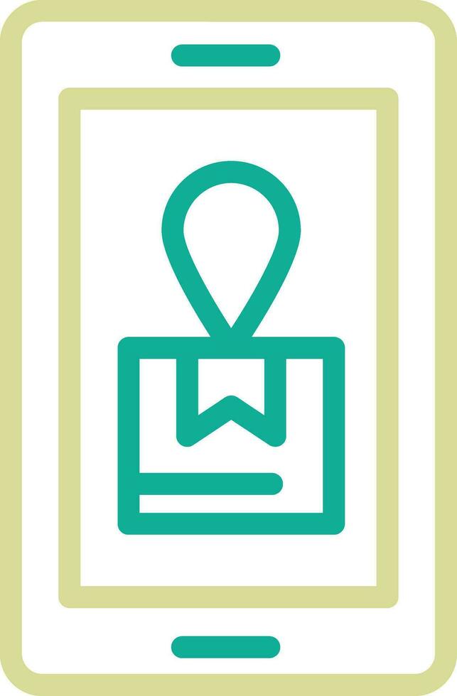 Mobile Shipment Tracking Vector Icon