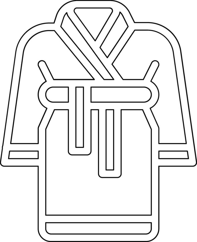 Bath Robe Vector Icon