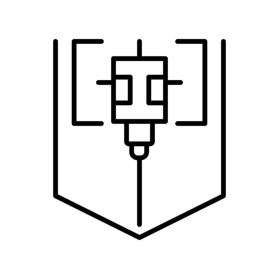 Laser Level icon. outline icon vector