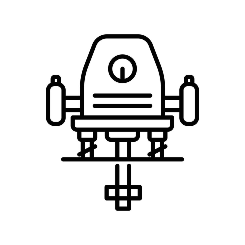 Router icon. outline icon vector