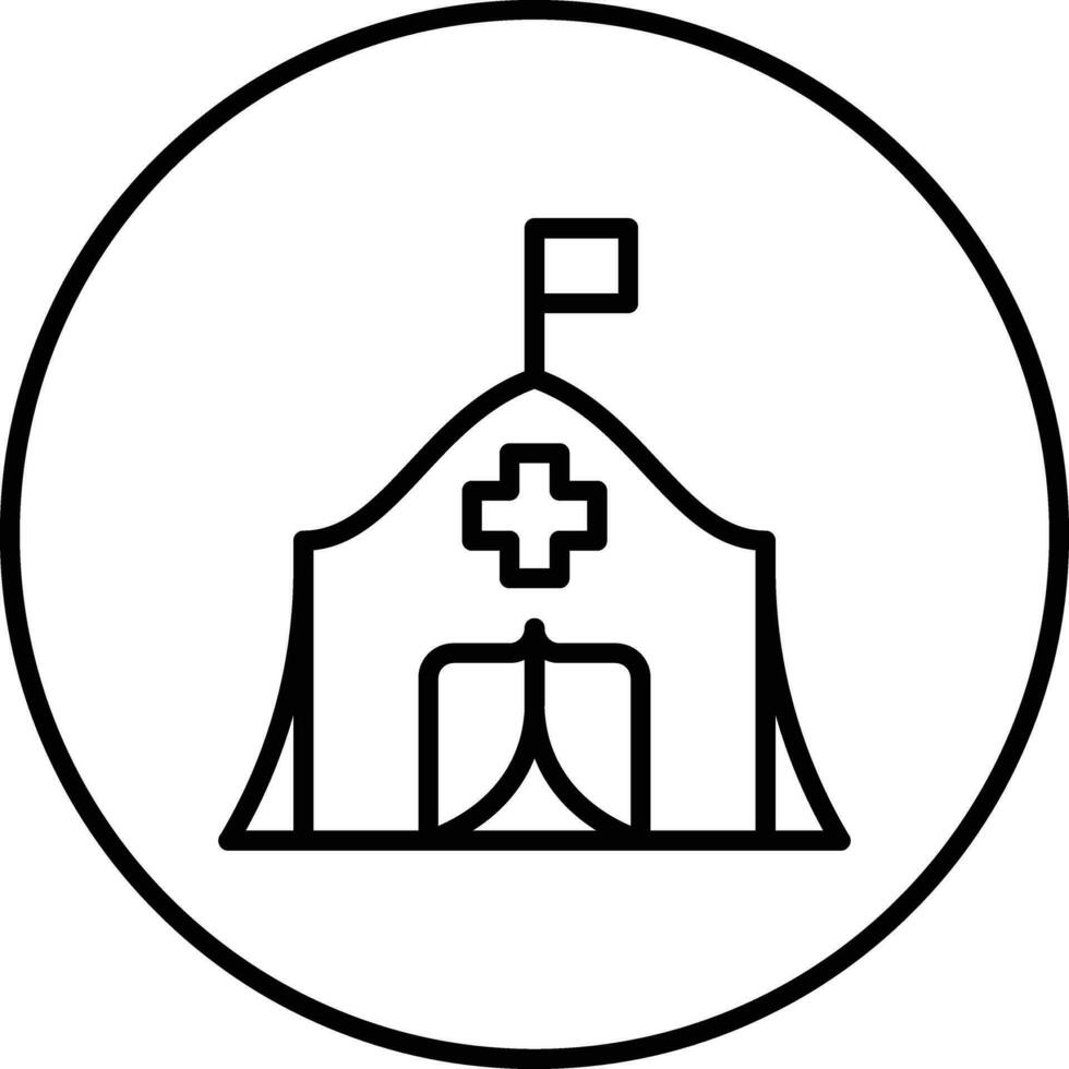 Refugee Camp Vector Icon