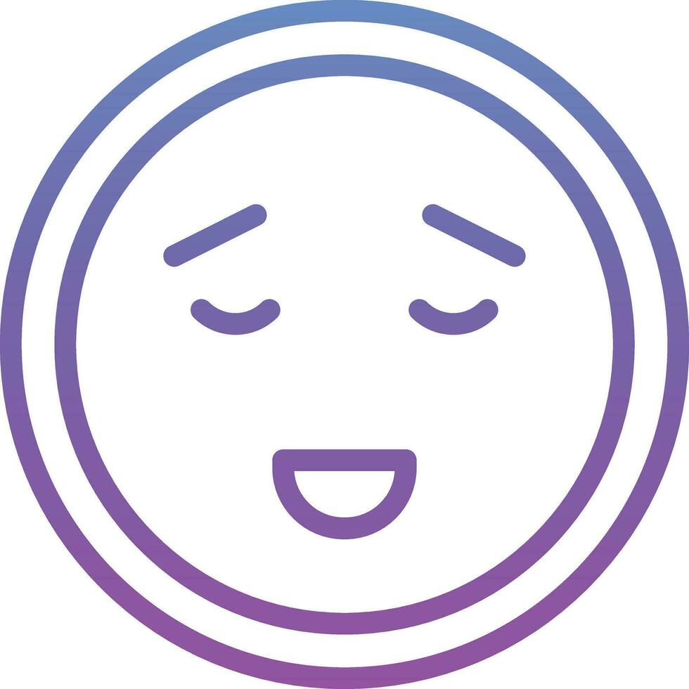 Calm Emotion Vector Icon