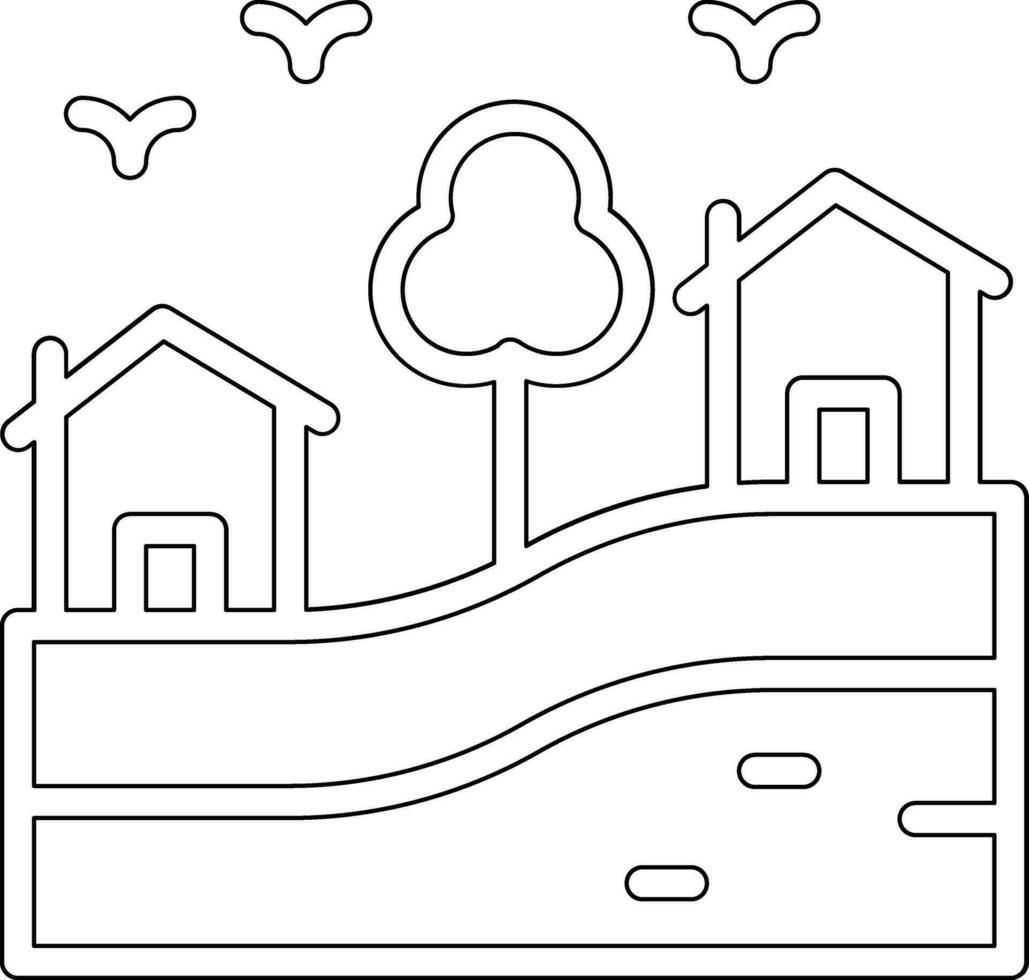 Village Vector Icon