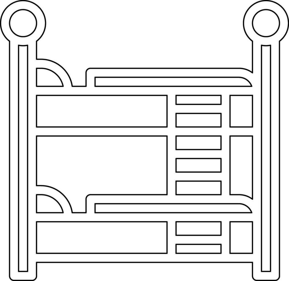 Bunk Bed Vector Icon