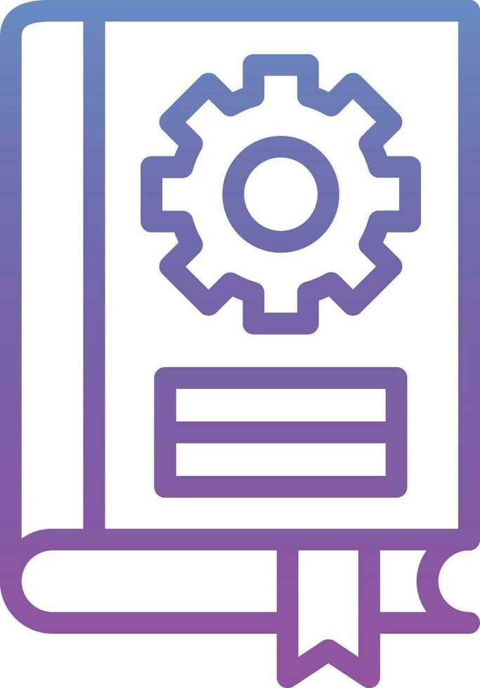 Book Settings Vector Icon